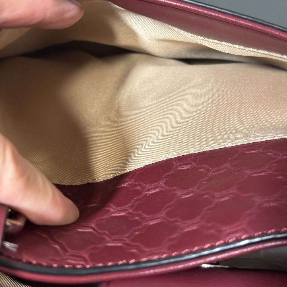 Dana Buchanan leather tote. Pretty red and is in great condition with min wear - Picture 4 of 12